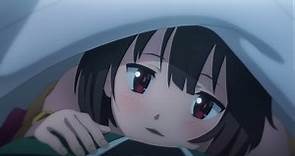 Konosuba Movie | Megumin clinging to Kazuma in their sleep