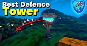 😇How To Make Defence Tower In Minecraft : JAVA | Best Build |