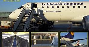 Lufthansa CityLine Embraer 190 stunning London-City flight & landing! [AirClips full flight series]