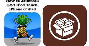 How to Jailbreak 4.2.1 iPod Touch, iPhone & iPad (UNTETHERED) Redsn0w