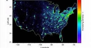US Zip Code Density Map