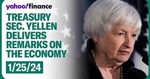 Treasury Secretary Janet Yellen delivers remarks on the economy