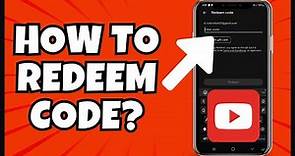 How To Redeem Code For YouTube Premium