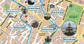 Mapa turístico de Bruselas – Guía con plano de los sitios más atractivos