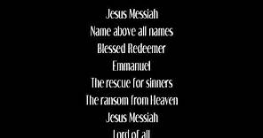 Jesus Messiah - Chris Tomlin (with lyrics)