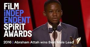 Abraham Attah wins Best Male Lead at the 2016 Film Independent Spirit Awards