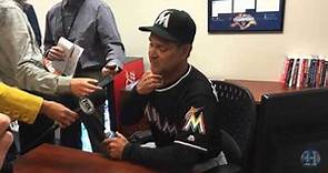 Marlins coach Don Mattingly addresses the series against the Mets