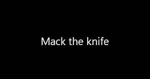 Louis Armstrong - Mack the knife (Lyrics)
