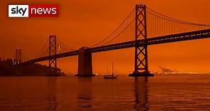 San Francisco sky turns orange as wildfires rage on US West Coast