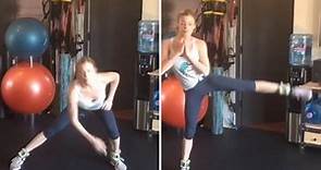 Leann Rimes shows how she gets amazing body with workouts