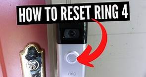 How To Factory Reset Ring 4 Doorbell