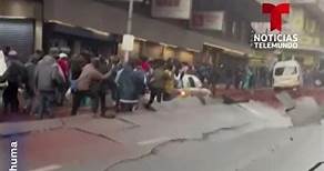 Una explosión sacude un distrito de Johannesburgo | Noticias Telemundo