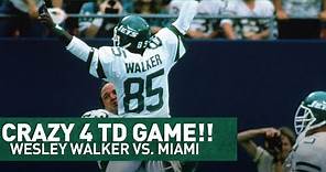 THROWBACK HIGHLIGHTS: Wesley Walker's Crazy 4 TD Game Vs. Miami In 1986 | New York Jets | NFL