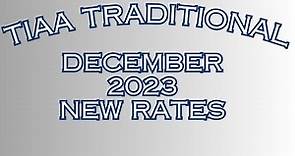 TIAA Traditional Rates - December 2023