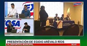 Presentación de Egidio Arévalo Ríos al Deportivo Municipal