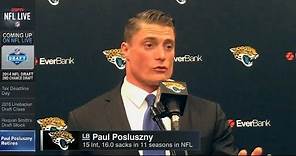 Paul Posluszny Retires After 11 NFL Seasons | NFL Live | Apr 17, 2018