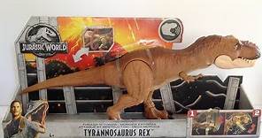 Tyrannosaurus Rex Thrash 'n Throw | T-Rex Jurassic World Mattel