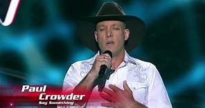 Paul Crowder - Say Something | The Voice Australia 4 (2015) | Blind Auditions