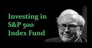 90% Buffett wife's inheritance to be invested in S&P 500 index