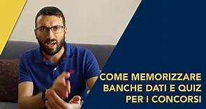 Come memorizzare banche dati e i quiz per i per i concorsi