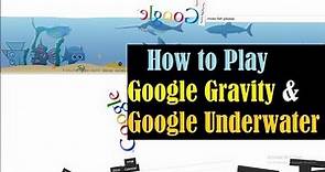 Google Tricks- Google Gravity- Google Underwater/Gravity Google- Underwater Google, mr. doob- elgoog