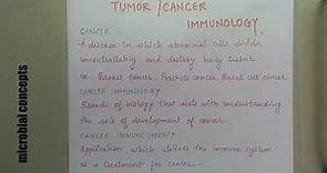 Tumor/cancer immunology (basic tutorial) | Tumor immunology | Microbiology | Immunology