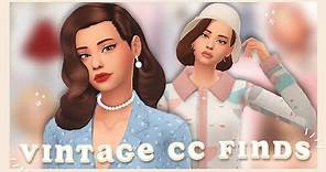 VINTAGE CC FINDS 👛 | Los Sims 4 Contenido Personalizado Haul | Maxis Match