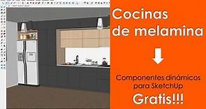 Diseño de cocinas con SketchUp (Componentes dinámicos GRATIS!)