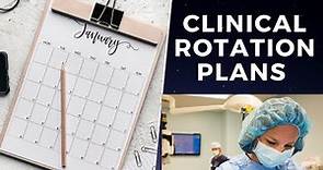 CLINICAL ROTATION PLANS MADE EASY