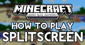 How to Play Splitscreen Minecraft! XBOX 360