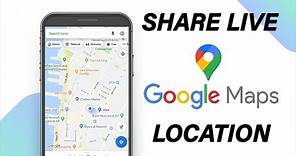 How To Share LIVE Location On Google Maps (Android & iOS)