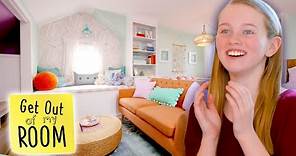 Girl Gets AMAZING Beach-Themed Bedroom AND Personal Living Room! | Get Out Of My Room