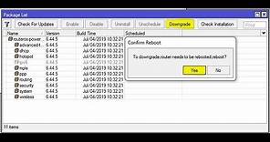 How to Downgrade MikroTik RouterOS and Firmware Properly