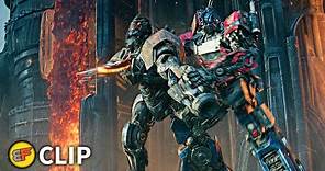 Optimus Prime Defeats Scourge - Final Battle | Transformers Rise of the Beasts 2023 Movie Clip HD 4K