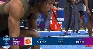 Nate Wiggins runs official 4.28-second 40-yard dash at 2024 combine
