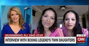 Ali's twin daughters speak for the first time