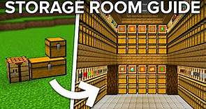 How To Build a Storage Room With Automatic Sorter in Minecraft