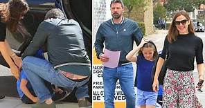 Ben Affleck Gives A Rare Glimpse Of His Back Tattoo At Church With Jen And The Kids