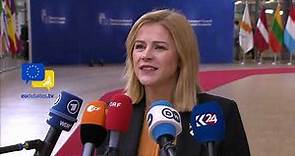 Evika Silina urges EU unity on Middle East and Ukraine