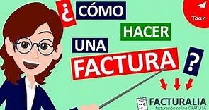 ¿Como hacer una FACTURA? [ Plataforma Facturación ONLINE GRATUITA ] Facturalia TOUR