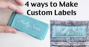 How to Make Clothing Labels