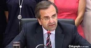Antonis Samaras: Greek people are staying 'anchored with the euro'