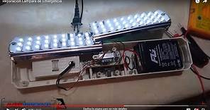Reparación Lampara de Emergencia LED