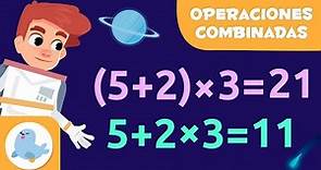 OPERACIONES COMBINADAS ➕❌ Con y sin paréntesis ➗ Matemáticas para niños 👨‍🏫
