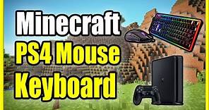 How to PLAY Minecraft Mouse and Keyboard on the PS4 (Easy Method!)