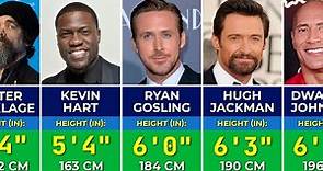 🧑 Heights of Famous Hollywood Actors in 2024 | Tallest and Shortest Actors