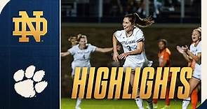 Irish Roll to Win Over Tigers | Highlights vs Clemson | Notre Dame Women's Soccer