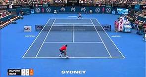 Juan Martin DEL POTRO (ARG) vs Nicolas MAHUT (FRA) HIGHLIGHTS Apia International Sydney 2014
