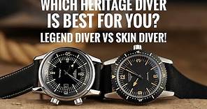 Longines Legend Diver vs Skin Diver | Which Heritage Diver is Best For You?