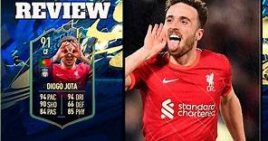 TREMENDA CARTA | DIOGO JOTA TOTS 91 FIFA 22 REVIEW | ¿VALE LA PENA?